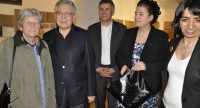 Gruppenbild mit Zülfü Livaneli und Muhterem Aras, Quelle: DTF