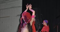 Tänzerin mit rotem Kleid und Schleier, Quelle: DTF
