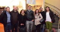 Gruppenbild vor Wendeltreppe beim Kino Eingang, Quelle: DTF