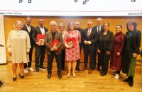 Gruppe von Menschen bei der Preisverleihung, Quelle: DTF Stuttgart, Fotograf/in: Andreas Rosar