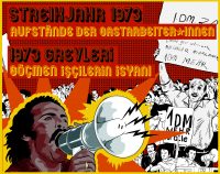 Illustration von Streikenden mit Megafon und Plakaten, Quelle: Benny Ulmer