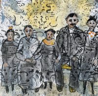 We are Family - Zeichnung einer Gruppe von Menschen, Quelle: Ulla Haug-Rößler