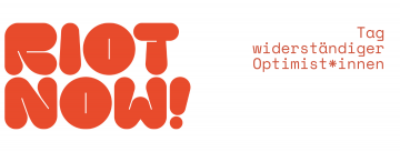 Schriftzug "Riot Now" in roter Schrift, Quelle: Riot Now